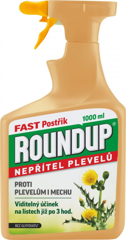 Roundup Fast / bez glyfosátu - 1 l rozprašovač