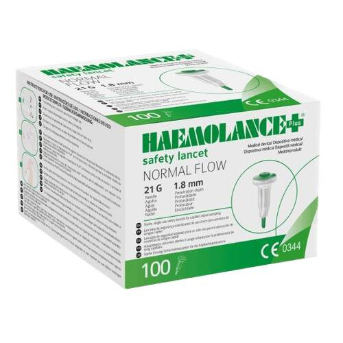 HAEMOLANCE Lancety pro dospělé zelené 2703 100 kusů