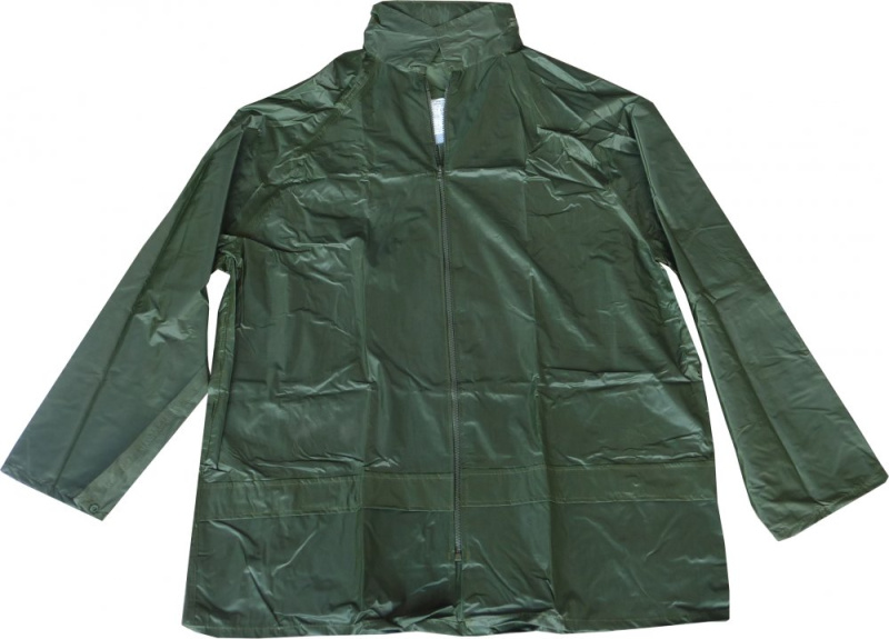 BKSHOP Bunda proti dešti nylonová XL zelená