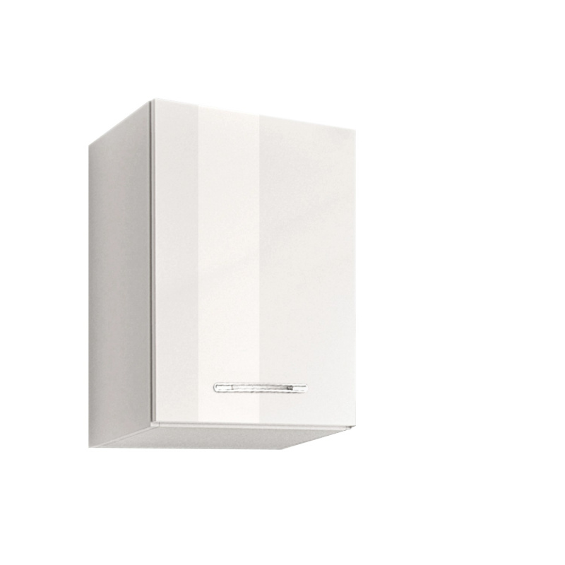 Black&White Style Horní skříňka Eco U40, lesklá bílá, 57 x 40 x 30,6 cm