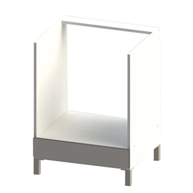 Black&White Style Spodní skříňka Nikki D60V lesk. grafitová, 81,5 x 60 x 56,6 cm