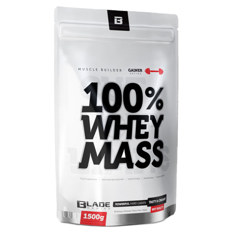 HiTec Nutrition 100% Whey mass gainer 6000g - jahoda