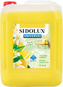 Prostředek na podlahy Sidolux - Fresh lemon, 5 l
