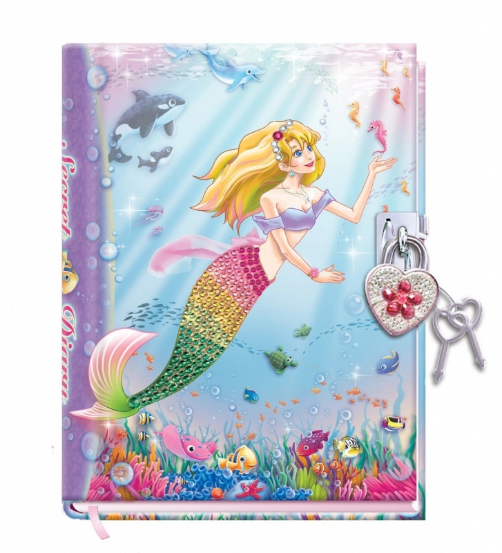 Deník Pecoware Mermaid s visacím zámkem
