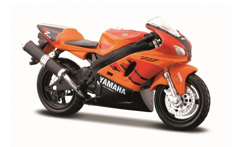 Model motocyklu Yamaha YZF-R7 se stojanem 1/18