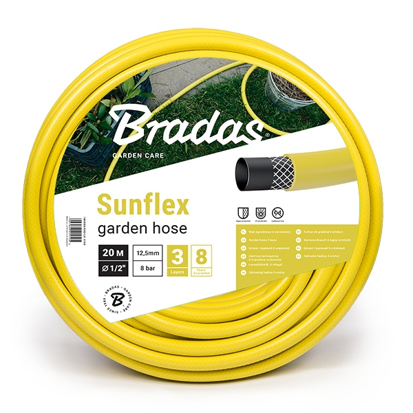 BRADAS SUNFLEX - zahradní hadice, 1/2" / 20 m