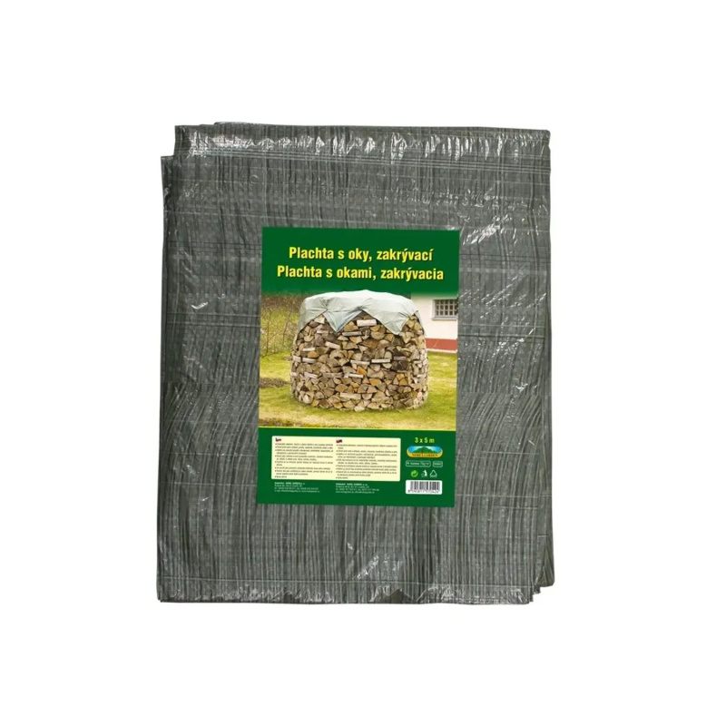 NOHEL GARDEN Plachta s oky kašírovaná zelená 55 g, 3 x 5 m