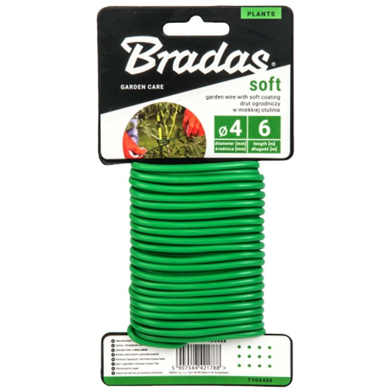 BRADAS Zahradnický drát SOFT 4mm - 6m
