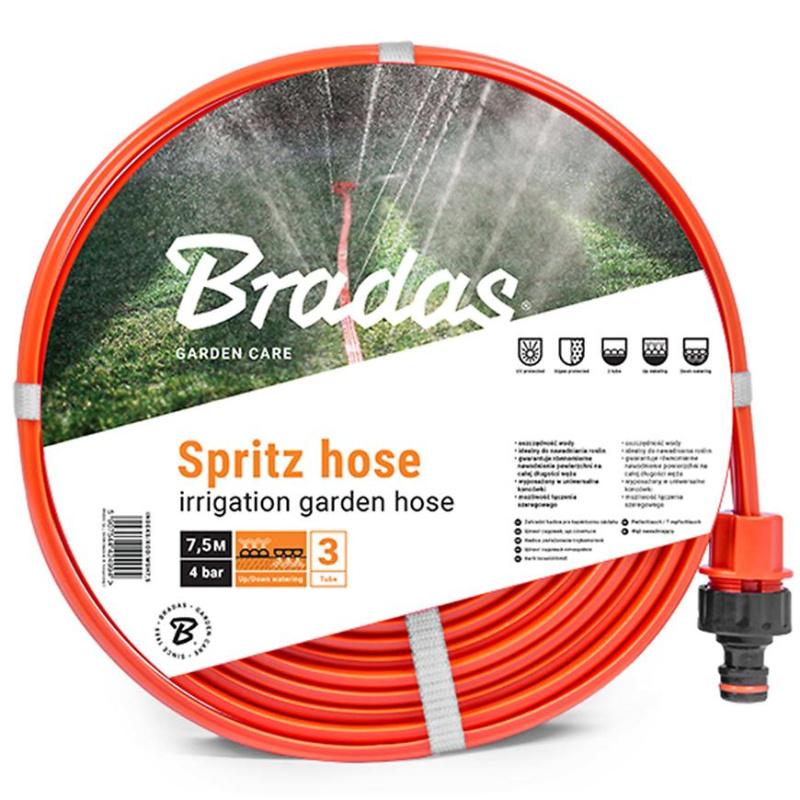 BRADAS Perforovaná zahradní hadice SPRIZZY 1/2" - 7,5m