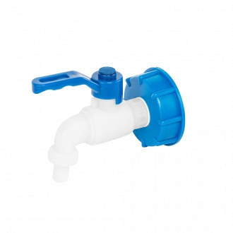 BRADAS Redukce IBC nádrže - S60x6 s plastovým kohoutem -1/2 "x 1/2"