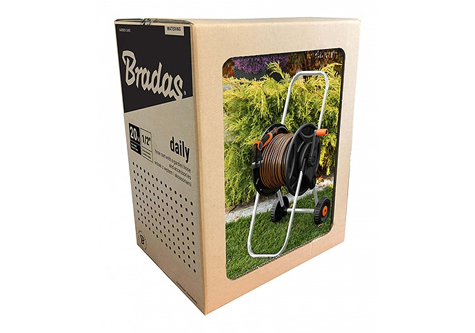 BRADAS Zahradní hadice 20m 1/2 Black Line s vozíkem a příslušenstvím