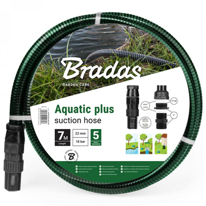 Sací tlaková hadice - set Bradas AQUATIC PLUS 7 m