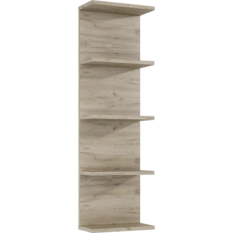 Maximus Nástěnný koupelnový regál Stylo, dub Sanremo, 100 x 30,2 x 16,6 cm