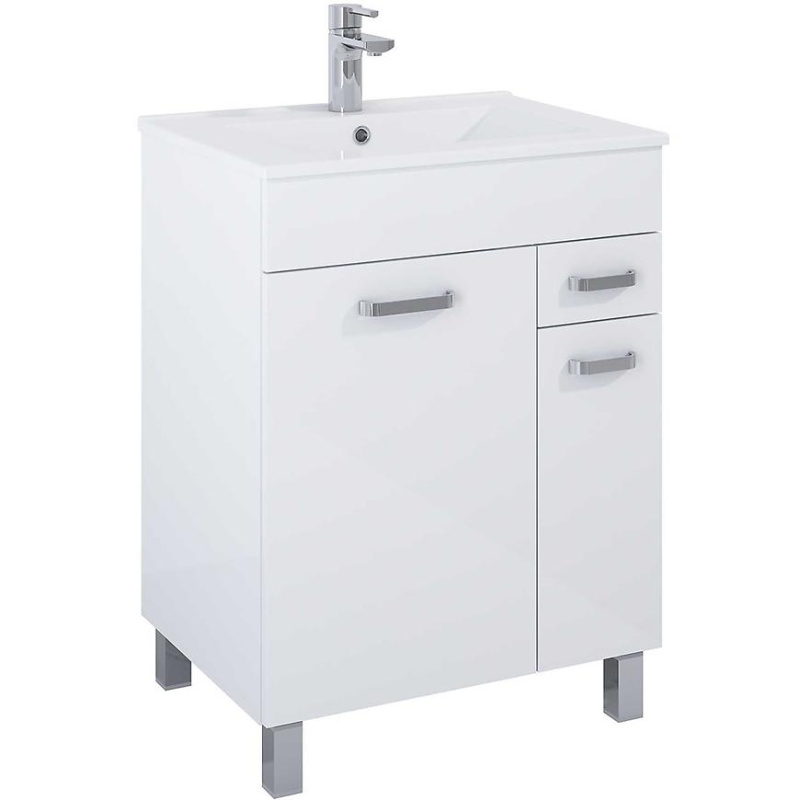 Skříňka s umyvadlem Uno 60 bílý