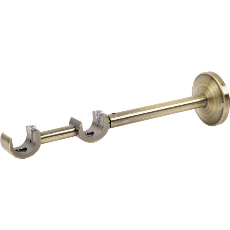 Nástěnný držák mosazný vzhled, 2 ks, 50 x 50 x 200 mm