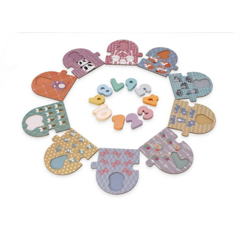 Adam Toys naučné dřevěnné puzzle počítání
