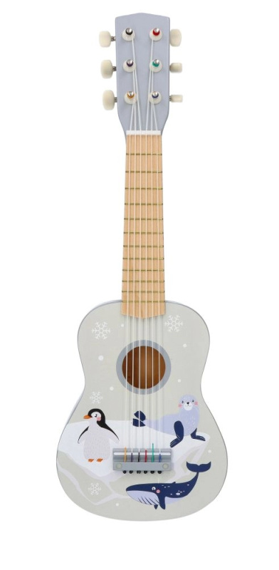 Adam Toys Dřevěná kytara arktická zvířátka