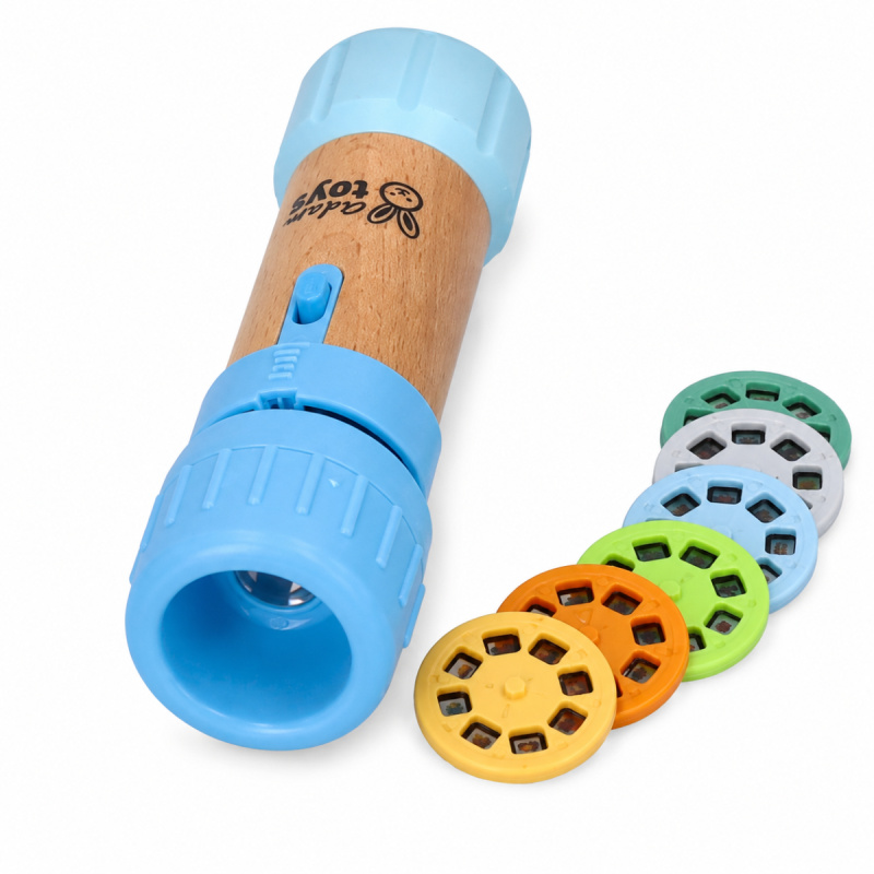 Adam Toys modrá dětská svítilna s projektorem