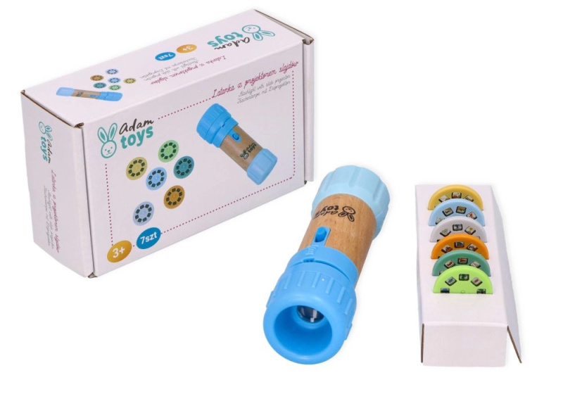 Adam Toys modrá dětská svítilna s projektorem
