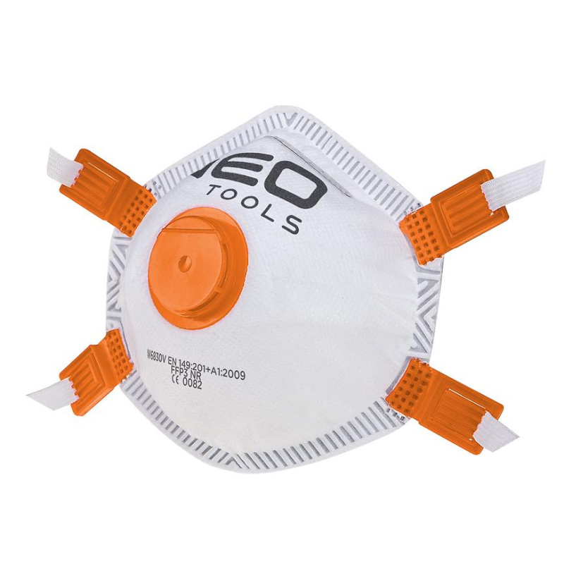 Protiprachová polomaska FFP3 s ventilom 3 ks.