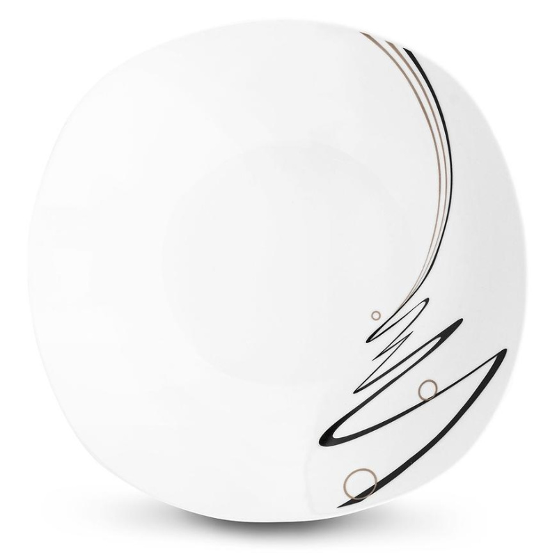 Talíř dezertni 20cm čtv "stuha"