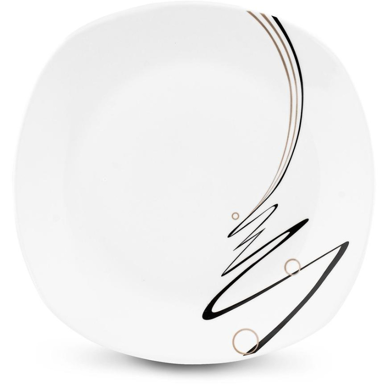 Talíř mělký 26,5 čtv "stuha"