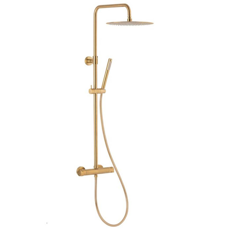 Sprchový set s termostatickou baterií Moza Gold Premium