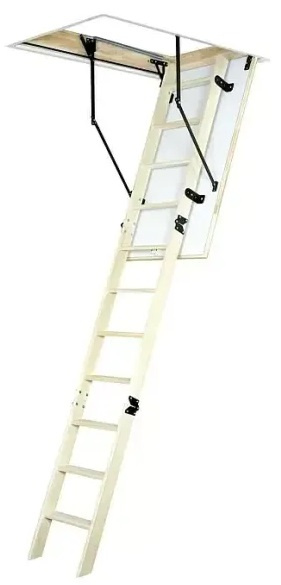 Půdní schody Star Star Stairs Comfort / 120 x 60 cm / dřevo / hnědá/bílá Varianta: ivi1