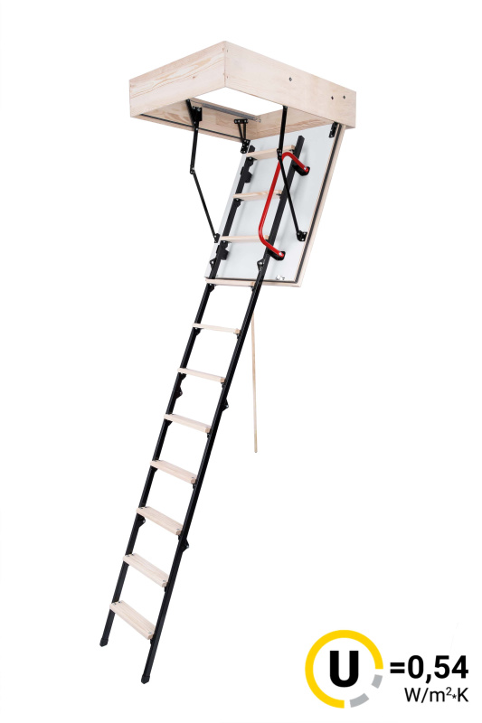 Půdní schody OMAN MINI EI45 H265 FSC Protipožární TSS20296 Stavební otvor: 60x100 cm, Maximální výška: 265 cm