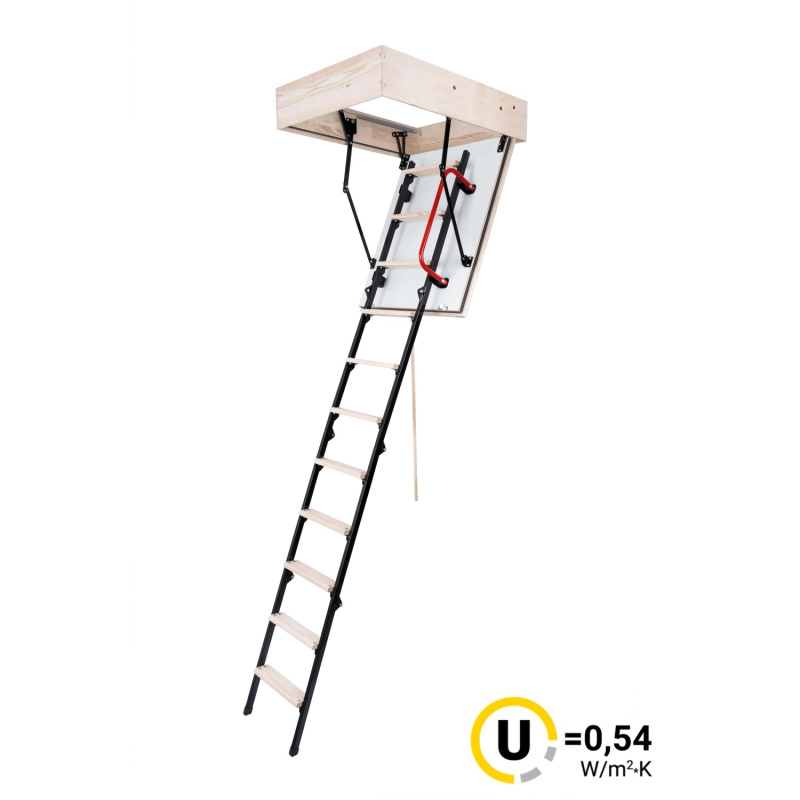 Půdní schody OMAN MINI EI45 H265 FSC Protipožární TSS20296 Stavební otvor: 60x90 cm, Maximální výška: 265 cm