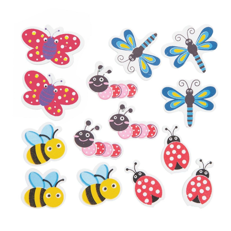 Výřezy z pěnovky samolepicí - Hmyz (75ks)