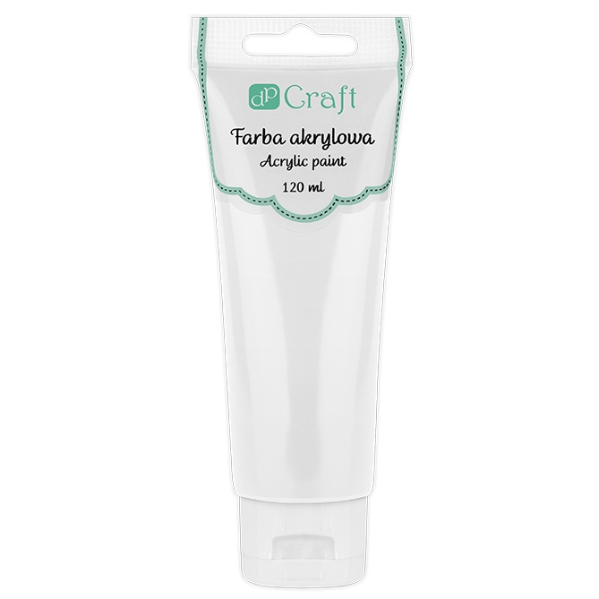 Akrylová barva dpCraft (120ml) - titanově bílá