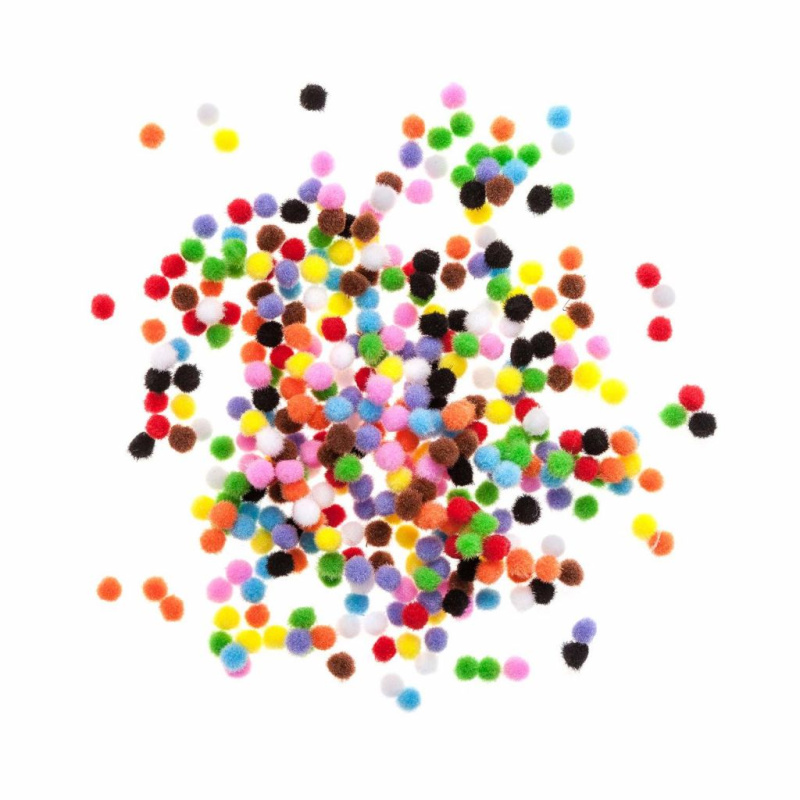 Bambulky 7mm (380ks) barevný mix