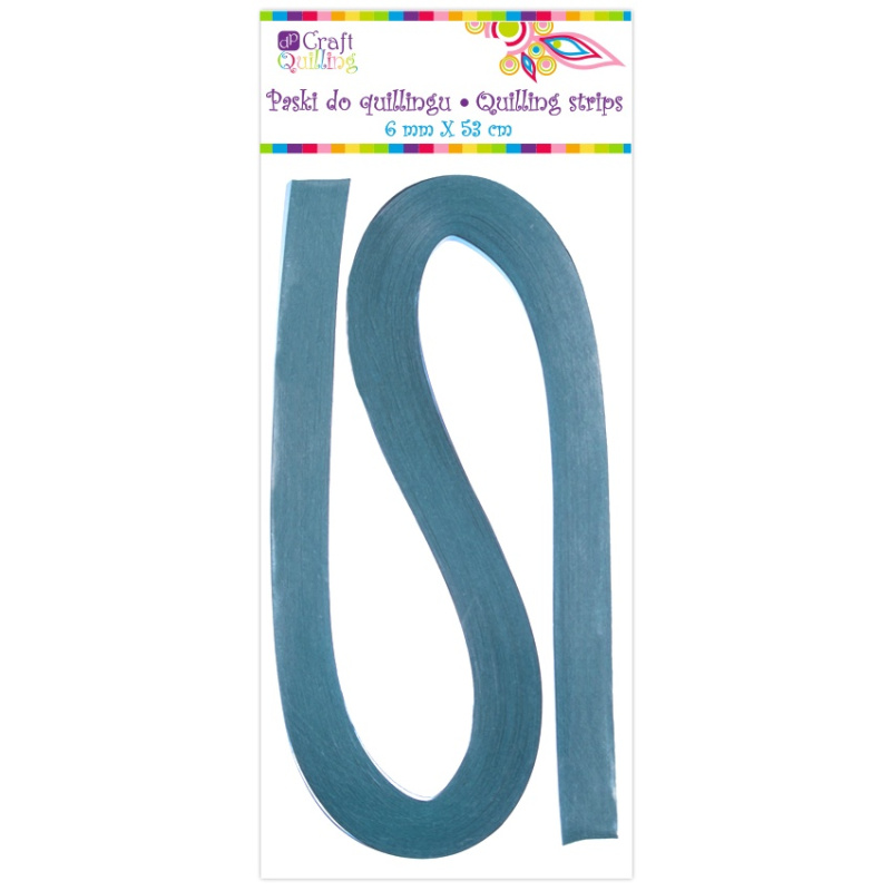 Papírové proužky na quilling 6mm modré (100ks)
