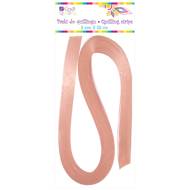 Papírové proužky na quilling 3mm růžové (100ks)