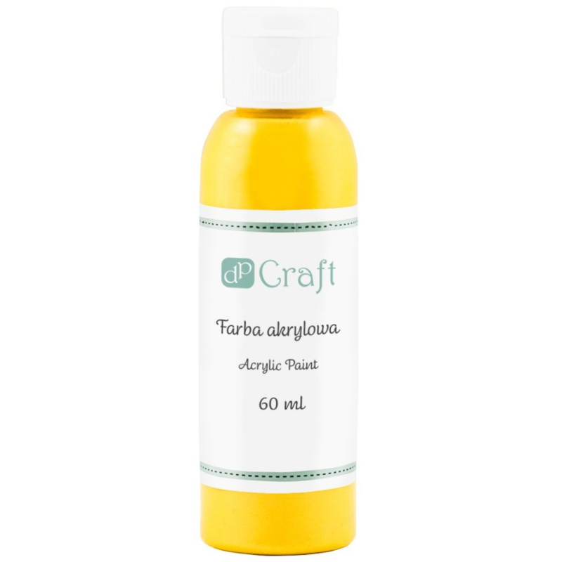 Akrylová barva dpCraft (60ml) - středně kadmiová žlutá