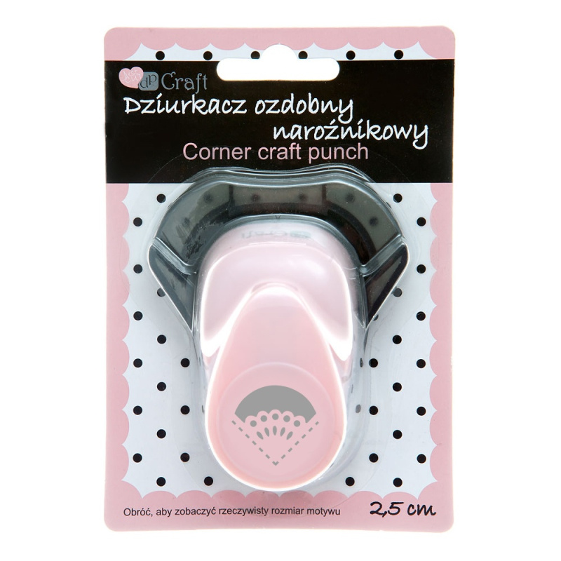 Rohová raznice vějíř 2,5×2,3cm