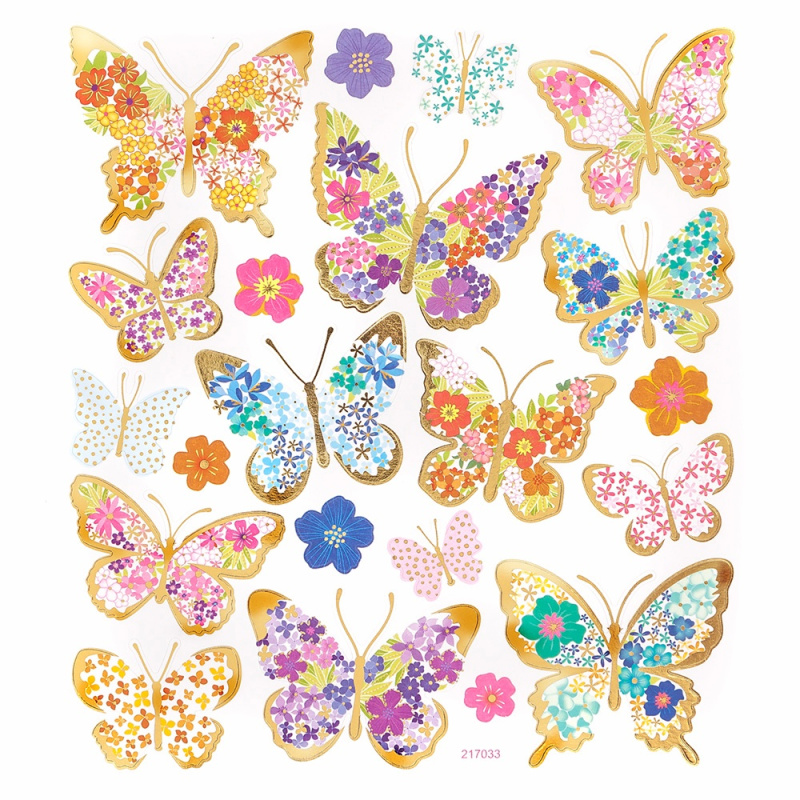 Samolepky 14,8x17cm - Motýlci