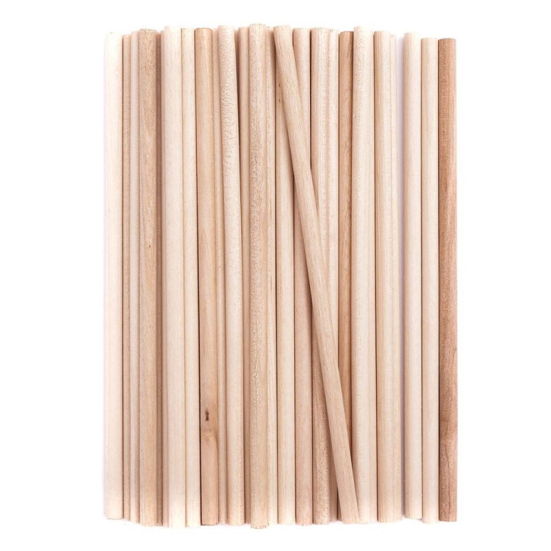 Tyčky dřevěné přírodní kulaté průměr 5mm (50ks)