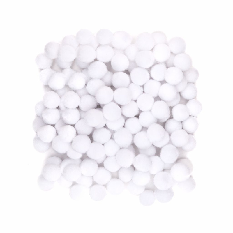 Bambulky 10mm (120ks) bílé