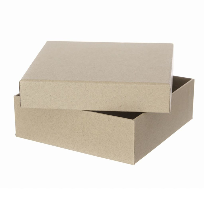 Kartonová krabička 15×15×5cm - kraftová