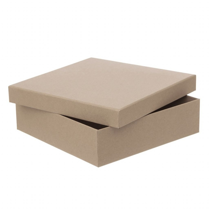 Kartonová krabice 23,5×23,5×6,5cm - kraftová