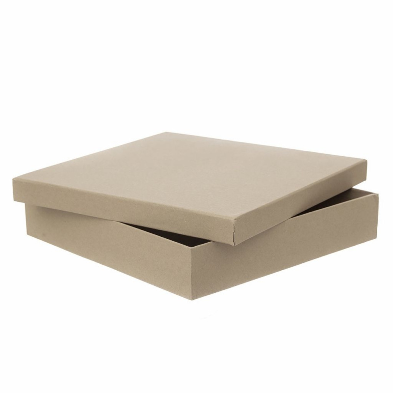 Kartonová krabice 33,5×33,5×6,5cm - kraftová