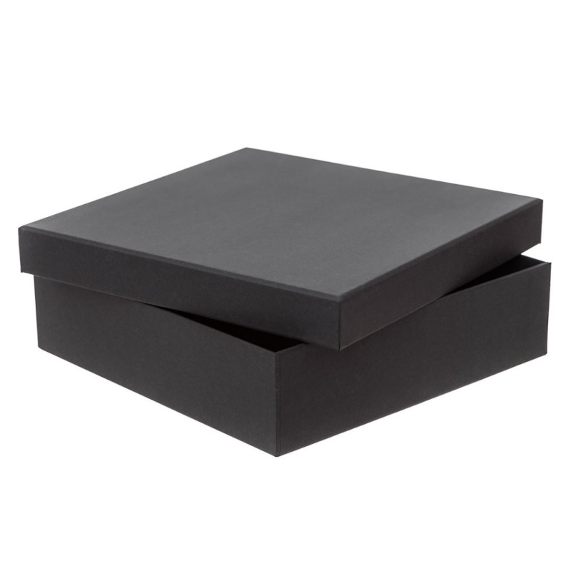 Kartonová krabice 23,5×23,5×6,5cm - černá