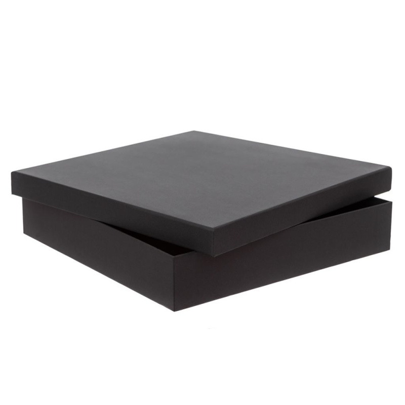 Kartonová krabice 33,5×33,5×6,5cm - černá