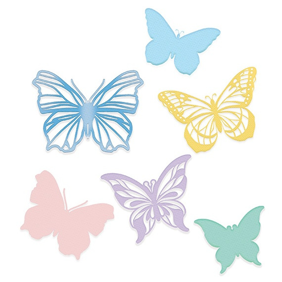 Motýlci - vyřezávací kovové šablony (6ks)
