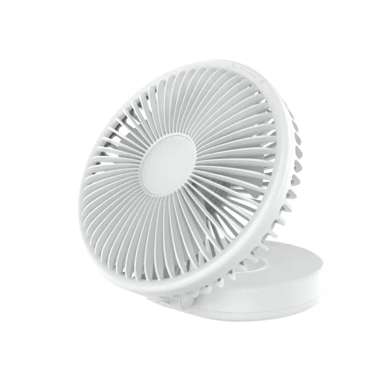 Platinet PRDF0396 skládací stolní ventilátor 19 cm, akumulátor 2400 mAh, bílá