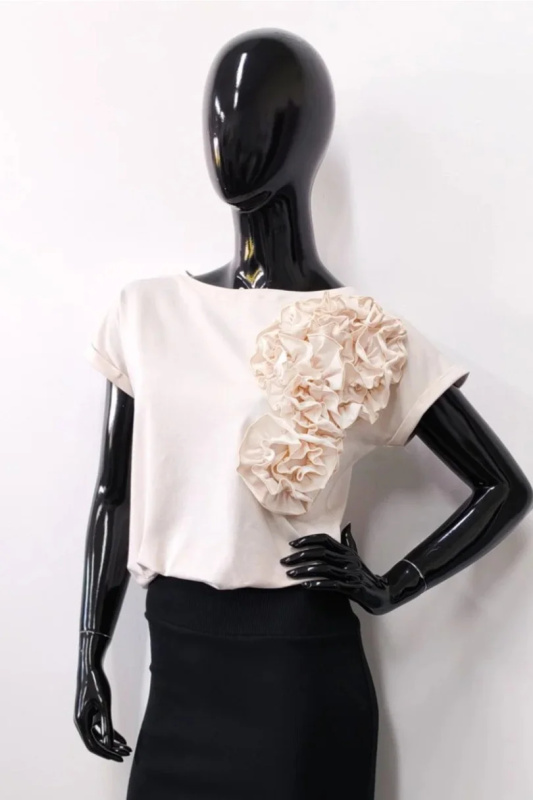 OLGA BLOUSE světle béžová 36