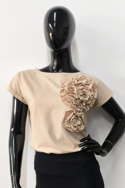 OLGA BLOUSE WARM BEIGE 36