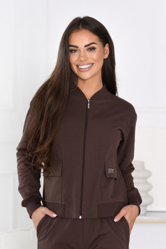 PILAR BLOUSE Čokoláda XL